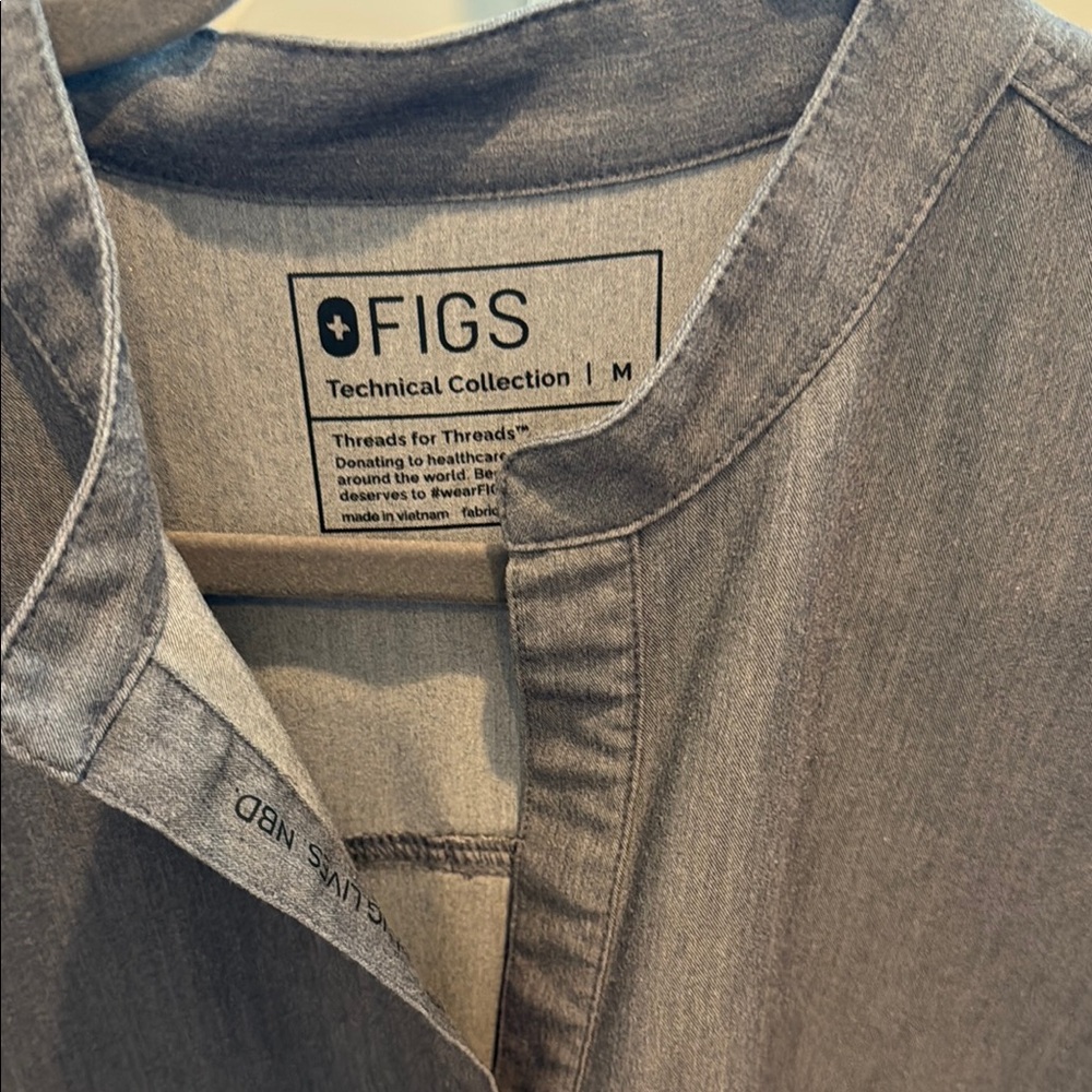 Figs Charcoal Technical Collection Shirt